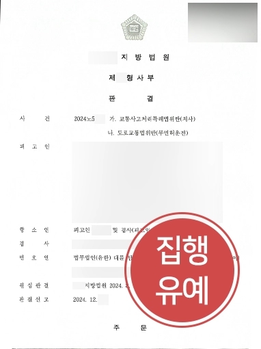 부산교통사고전문변호사 | 교통사고 치사 혐의, 항소심 통해 집행유예
