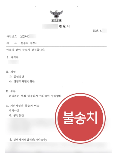 공연음란죄처벌 | 공연음란죄 처벌 위기였으나 불송치 마무리