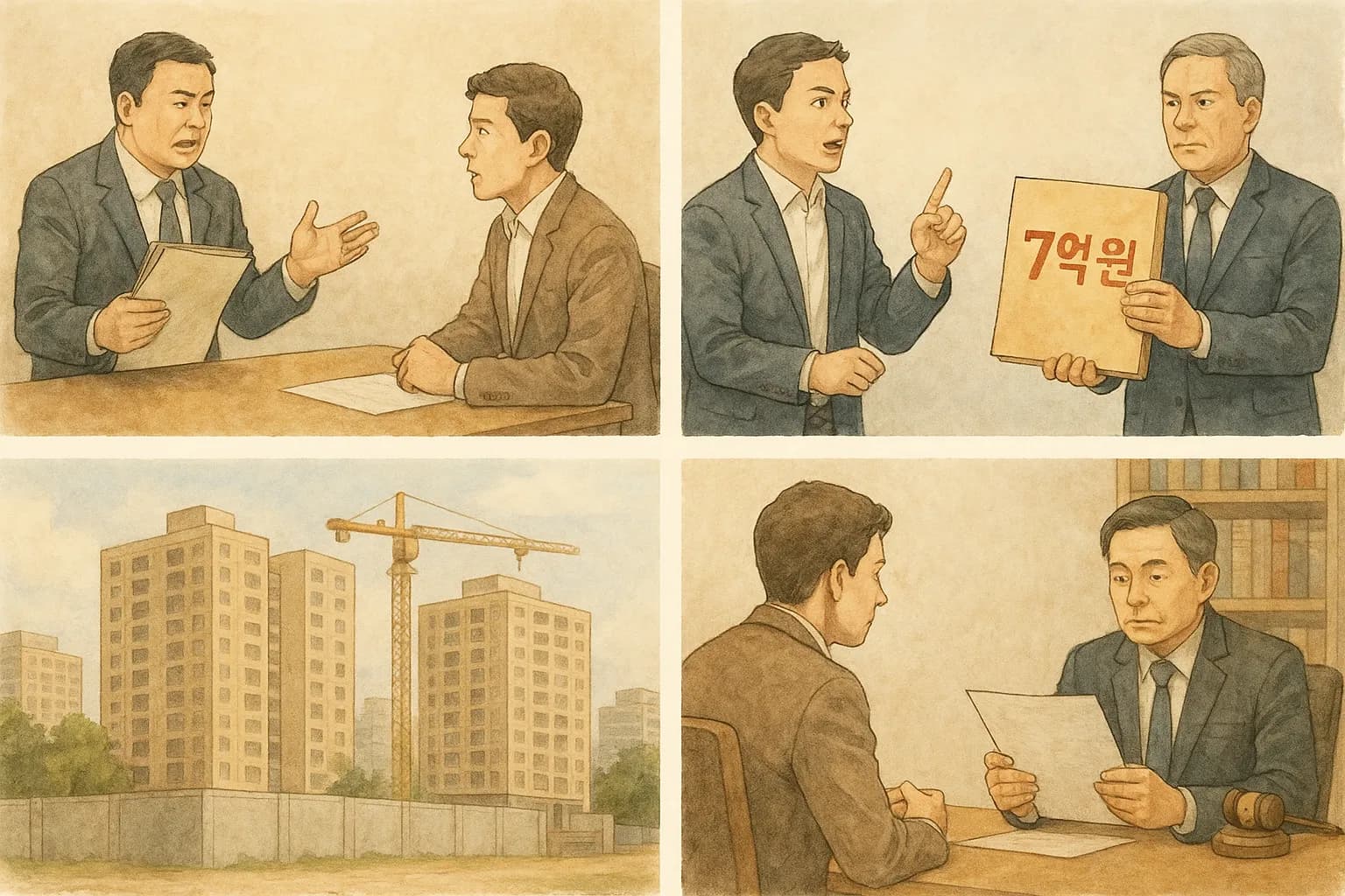 기업소송변호사 용역비 청구 공동주택 신축사업