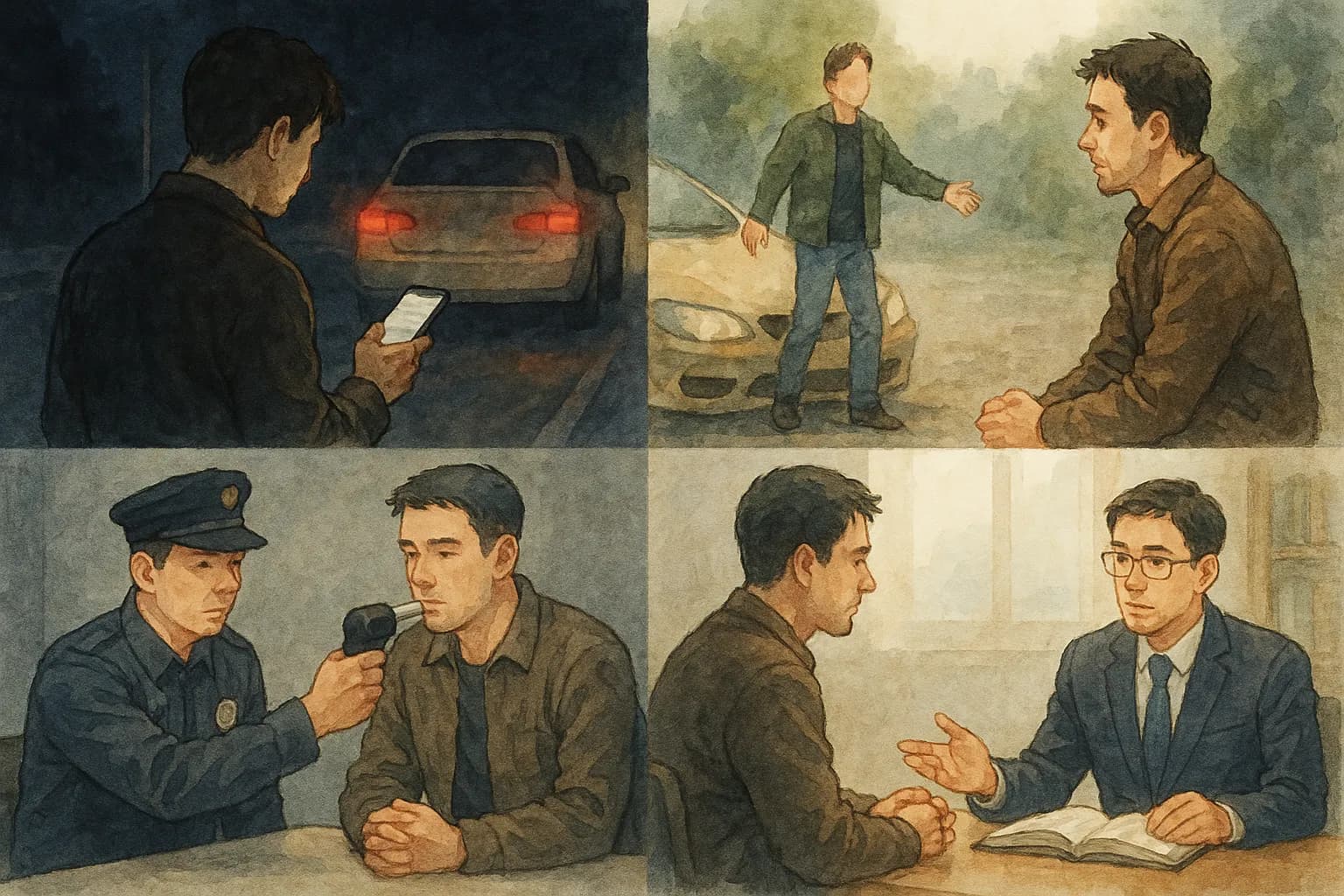 음주도주치상 사건 원심 판결 내용