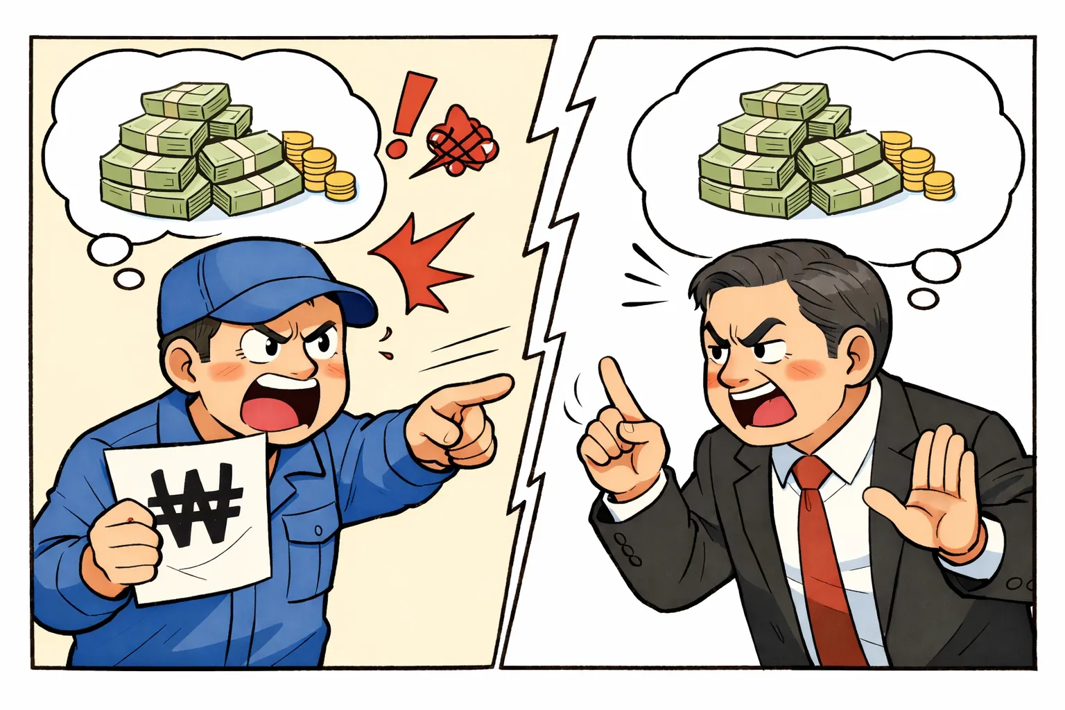 임금체불고소 | 근로자의 임금체불 고소 전액 청구 기각