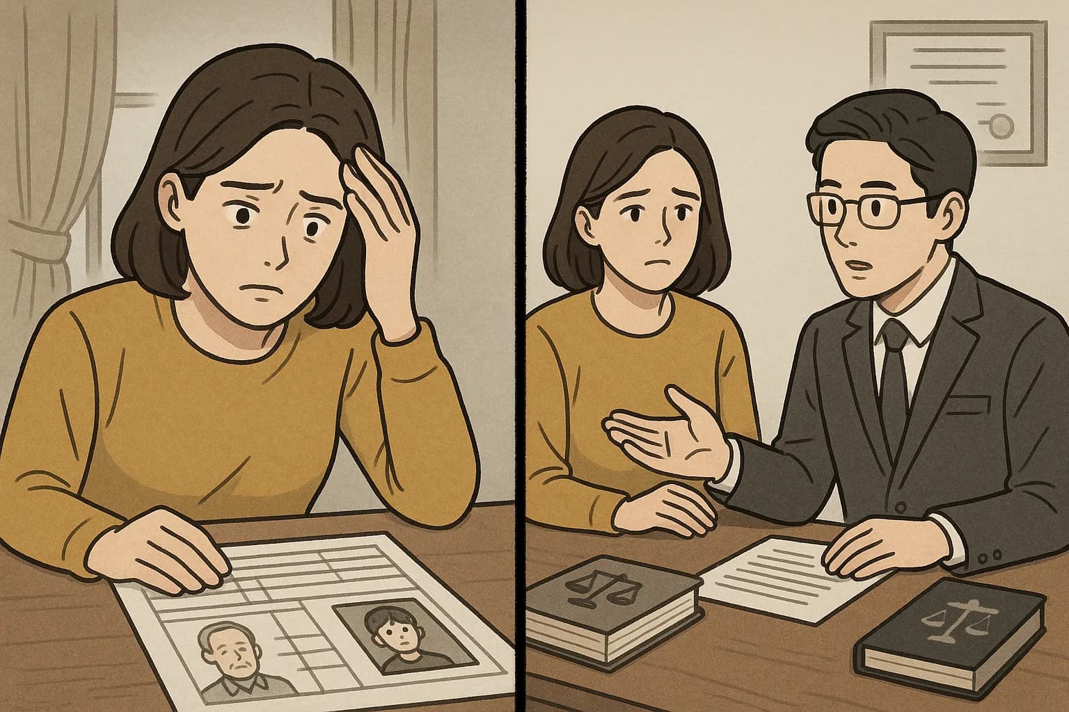 친생자관계부존재확인소송 사건 경위 업무 사례