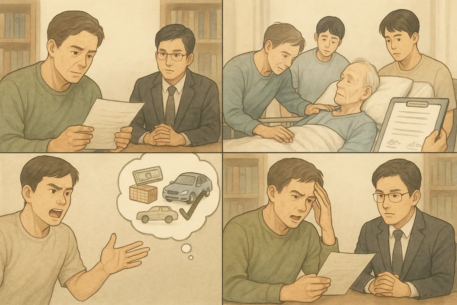 상속재산분할 심판 청구 업무 사례