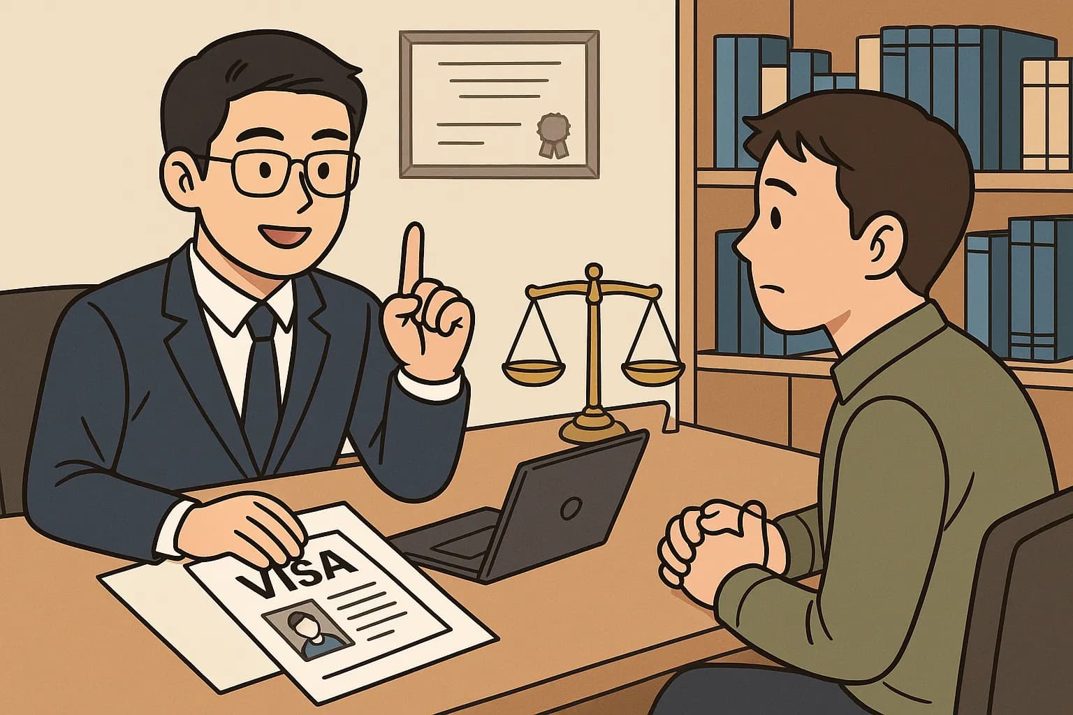 B1/B2비자 발급 요청하신 의뢰인