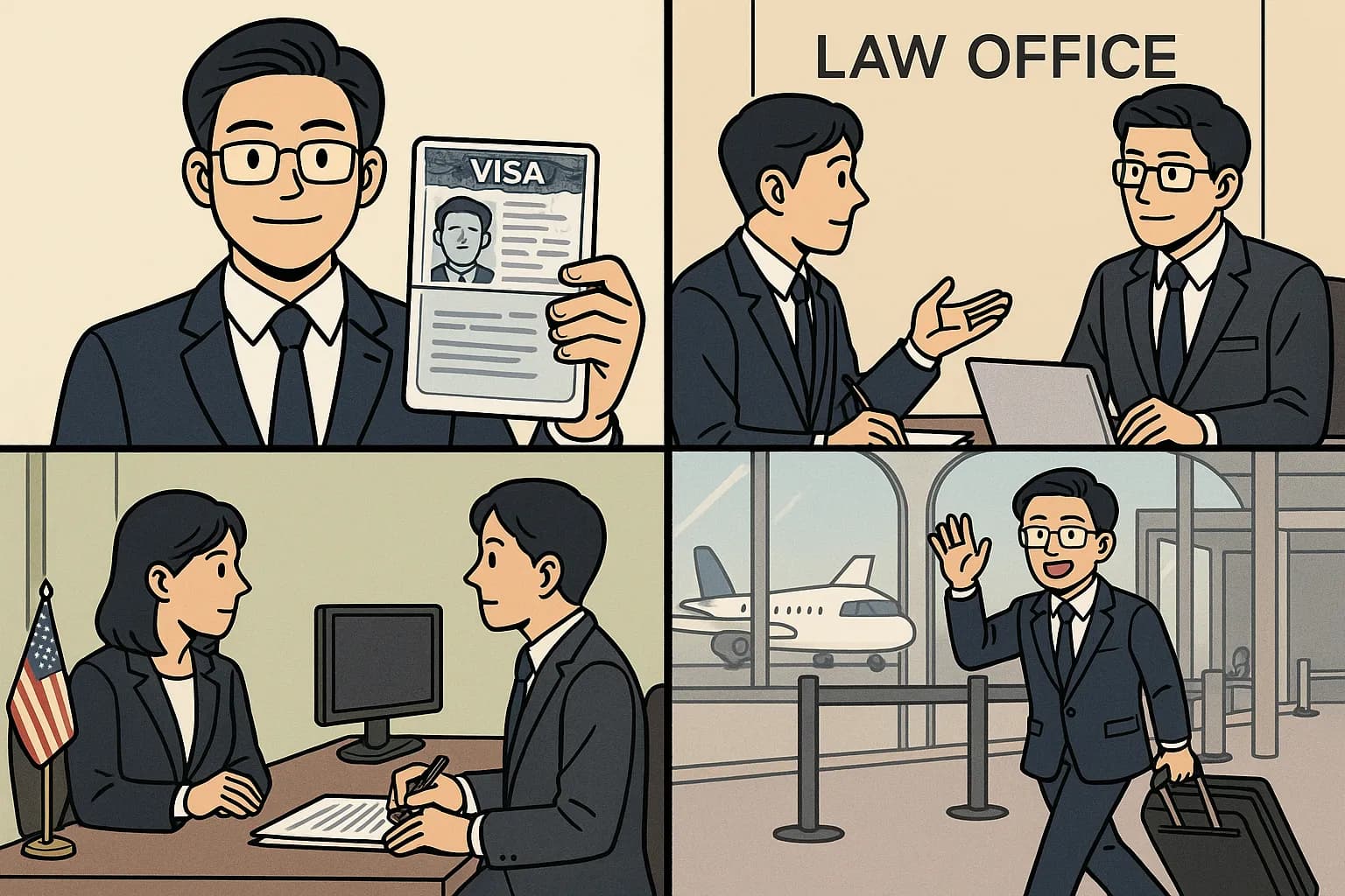 B1/B2비자 발급 위한 조력