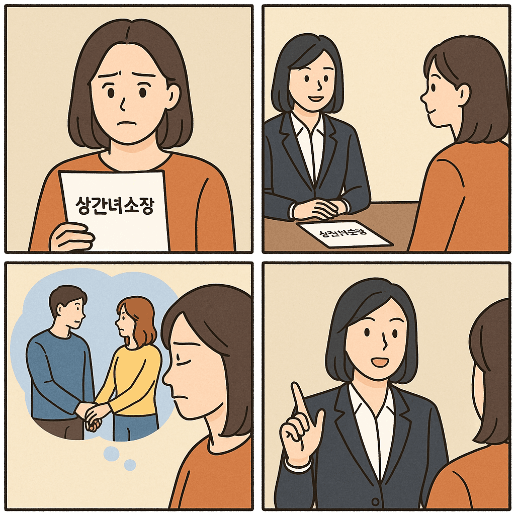 상간녀소송피고 의뢰인의 요청