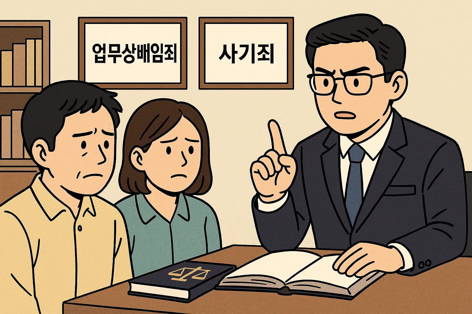 업무상배임죄, 사기죄 혐의로 고소당한 의뢰인