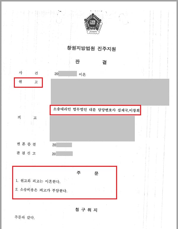 의뢰인은 폭력적인 남편과 약 40여 년 전 결혼하여 20년째 별거 생활을 해오고 있었는데요. 의뢰인은 자녀들을 데리고 경제적 어려움 속에서도 식당일을 하면서 차츰 안정된 기반을 마련하였고, 자녀들은 모두 바르게 성장하여 가정을 이루었습니다. 하지만 의뢰인의 남편은 의뢰인과 자녀들의 가정을 찾아다니며 욕설을 하고 협박을 일삼았습니다. 이에 더는 묵인할 수 없었던 의뢰인은 법무법인 대륜을 찾게 되었습니다.