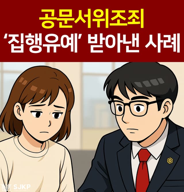 공문서위조죄 실형 면한 사례 공개!