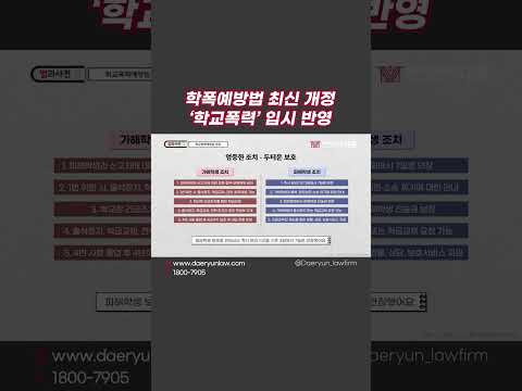 학교폭력처벌 가해 이력 대학 입시에 반영한다, 2024 학교폭력예방법 개정사항 정리