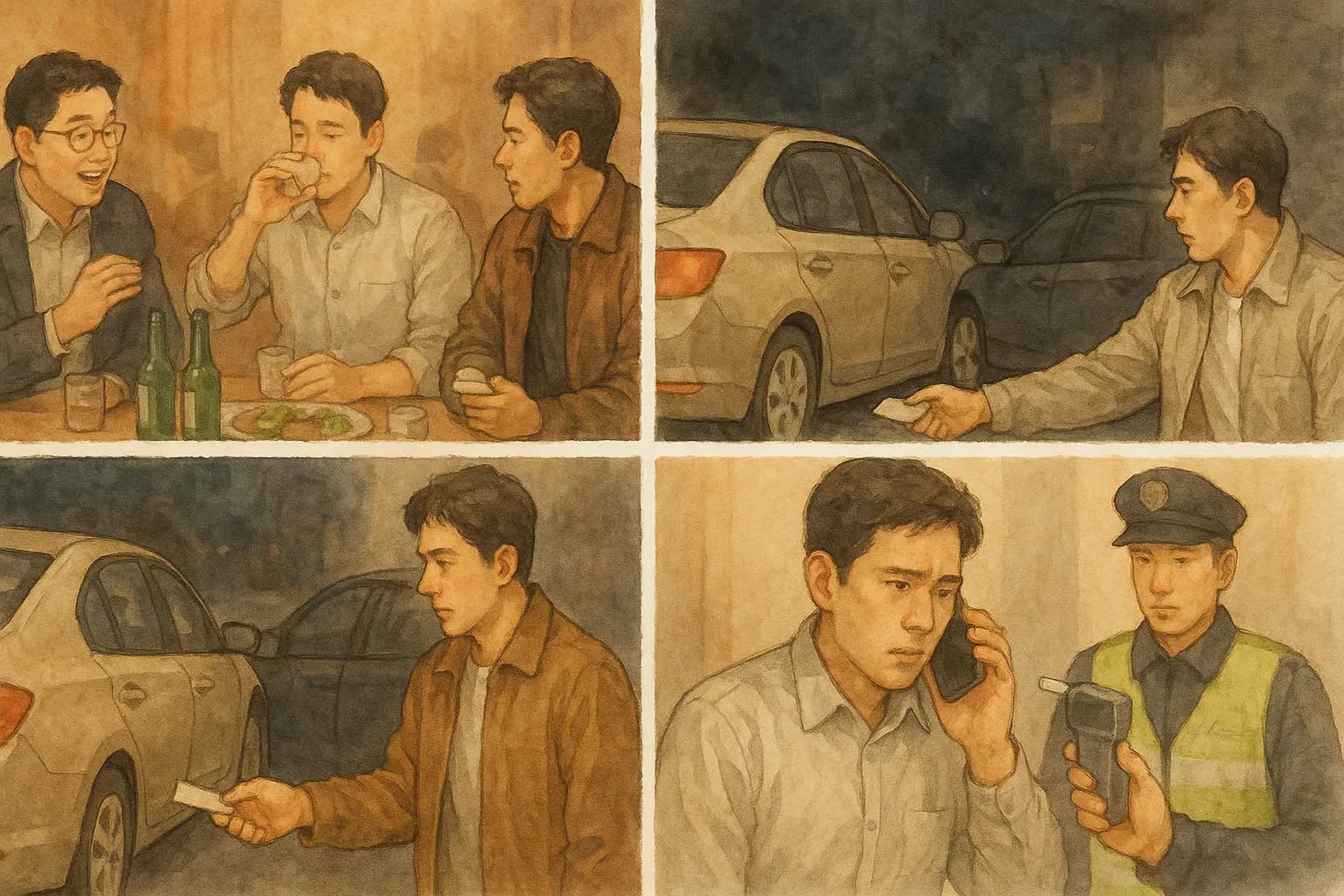 사고후미조치처벌 음주운전 혐의 방어 사건 사례