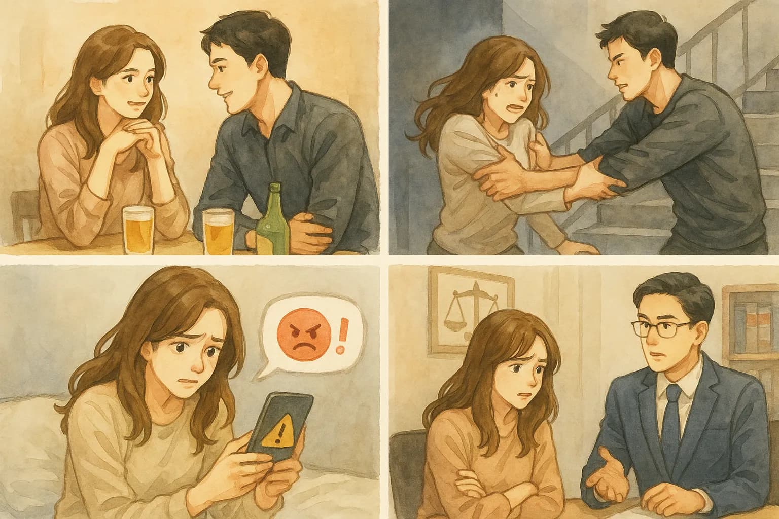 협박죄고소 사건 내용