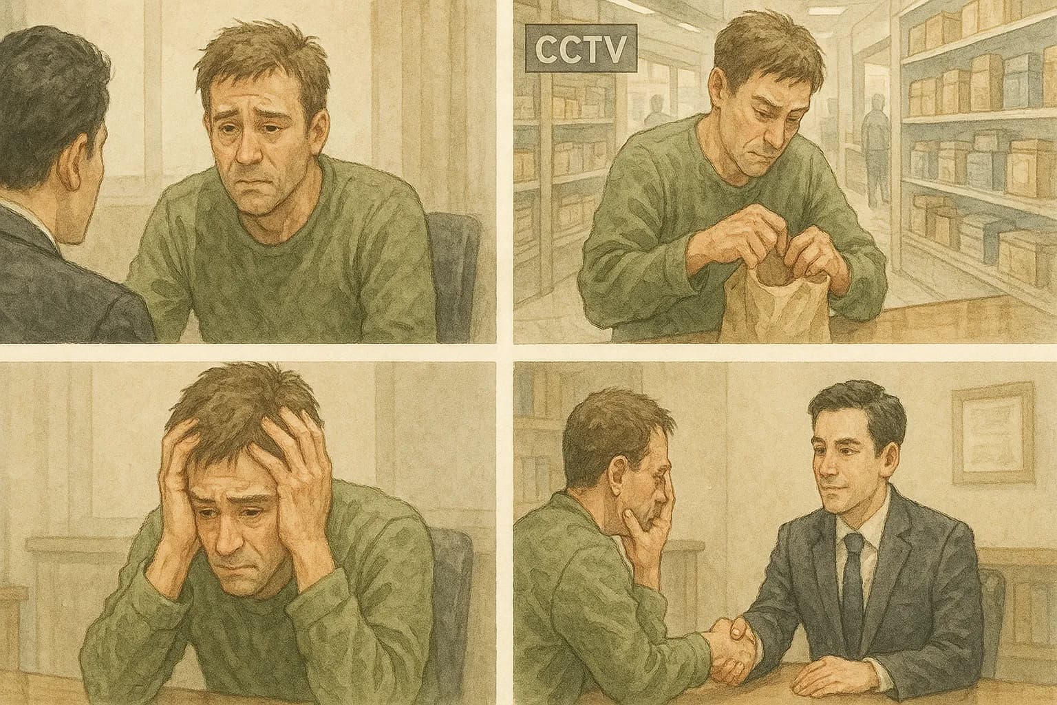 상습절도 방어 조력 요청 의뢰인 사건 경위