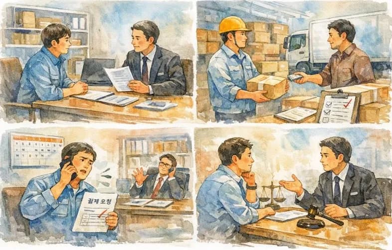 물품대금청구소송 의뢰인 사건 내용