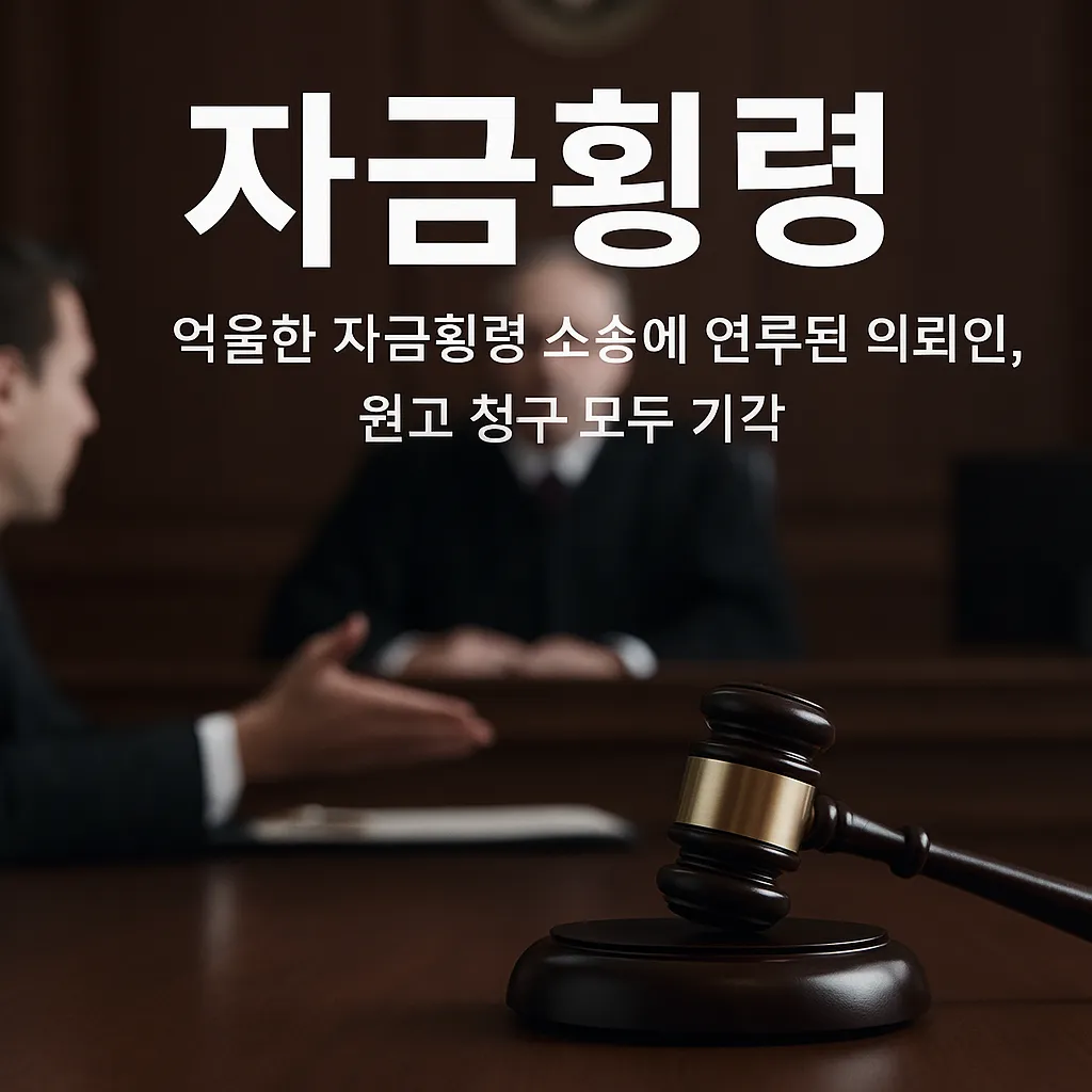 자금횡령 소송 도움 요청하신 의뢰인