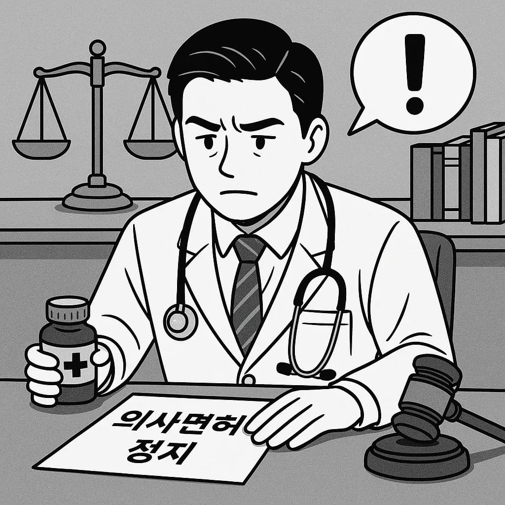 의사면허정지 사유로 도움 요청하신 의뢰인