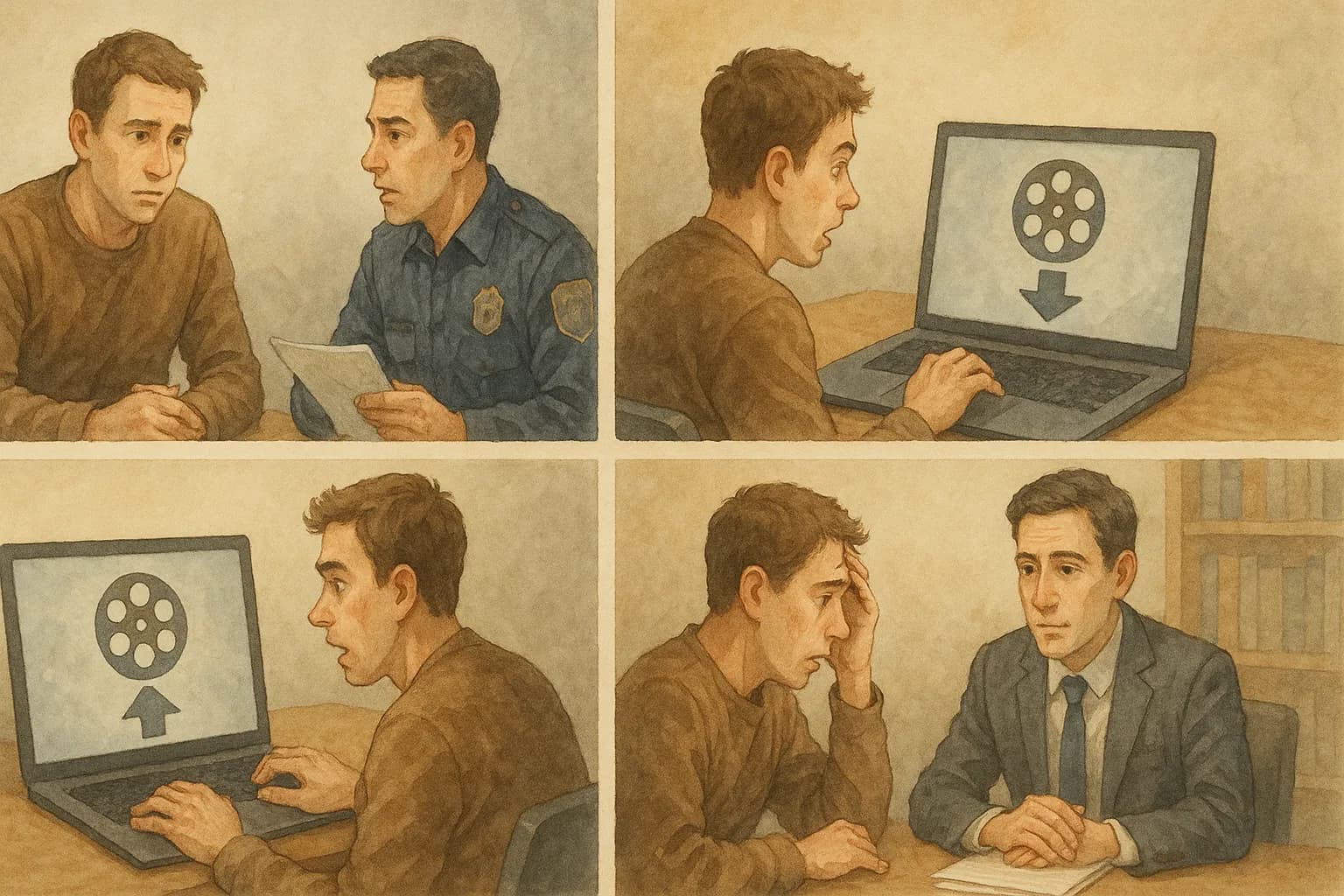 저작권법위반 토렌트 이용 불법 다운로드 혐의