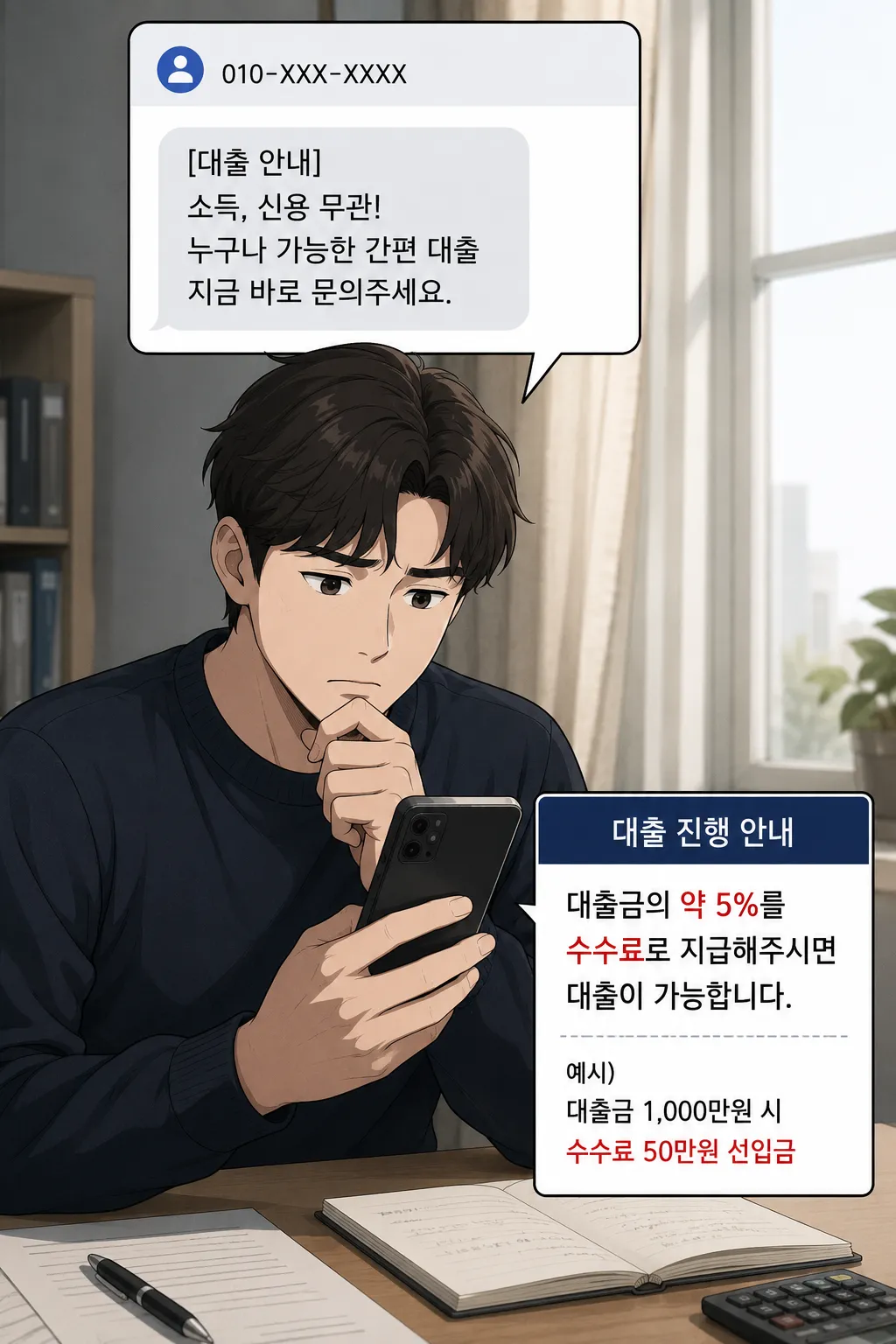 전자금융거래법 대출작업에 연루된 사례
