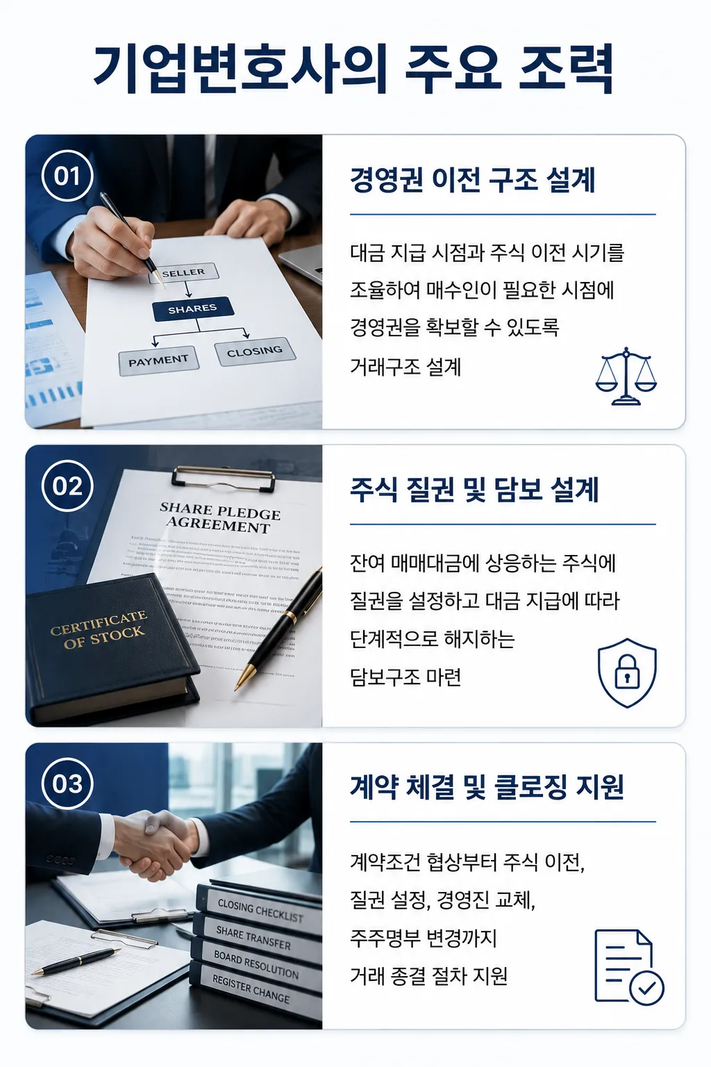 M&A자문 주식매매계약 체결을 위한 기업변호사의 조력