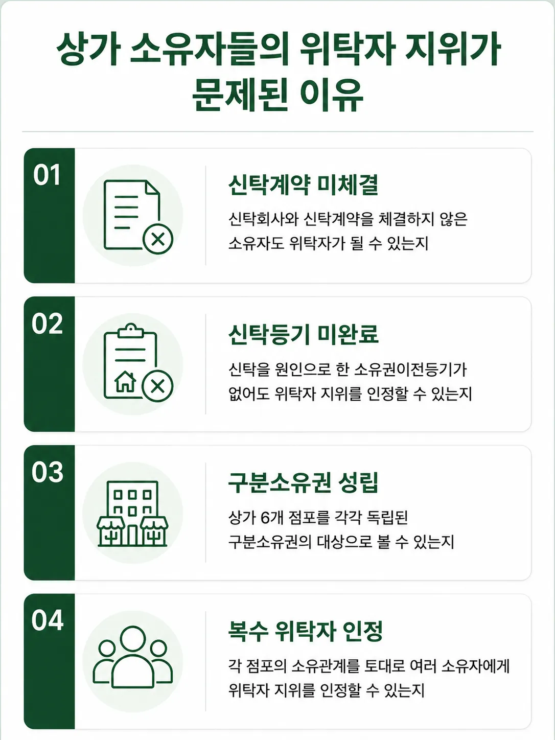 도시및주거환경정비법 상가 소유자들의 위탁자 지위가 문제된 이유
