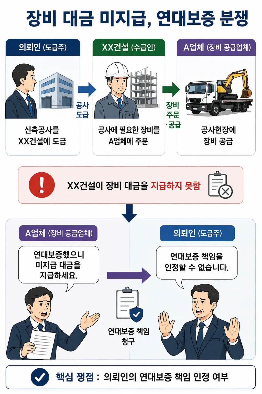 물품대금청구소송 | 연대보증책임에 연루된 기업