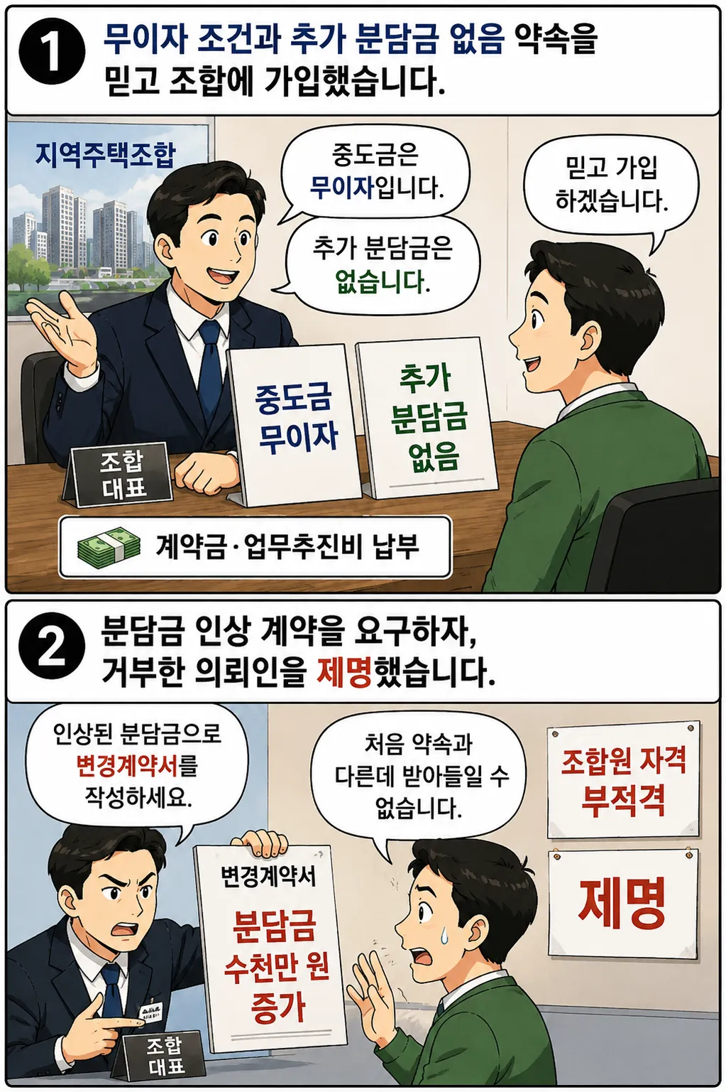 지역주택조합소송ㅣ조합원 자격 부적격 통지를 받은 의뢰인