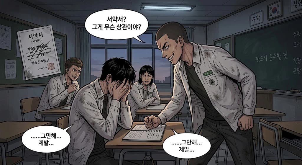 학교폭력처분 1호부터 9호까지 단계별 조치 내용을 정리한 이미지