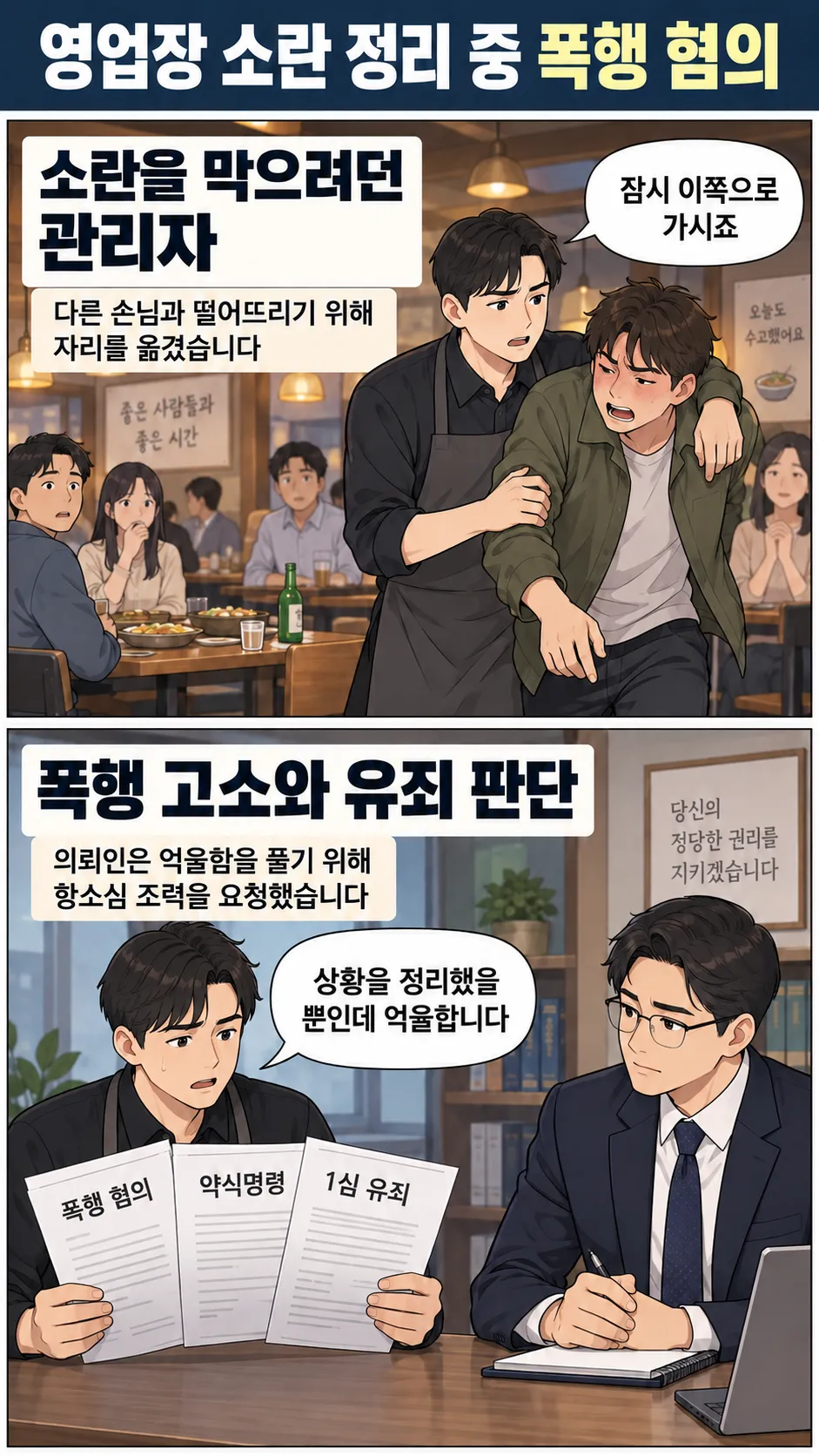 폭행 벌금형을 선고받은 의뢰인, 항소심이 필요했던 상황