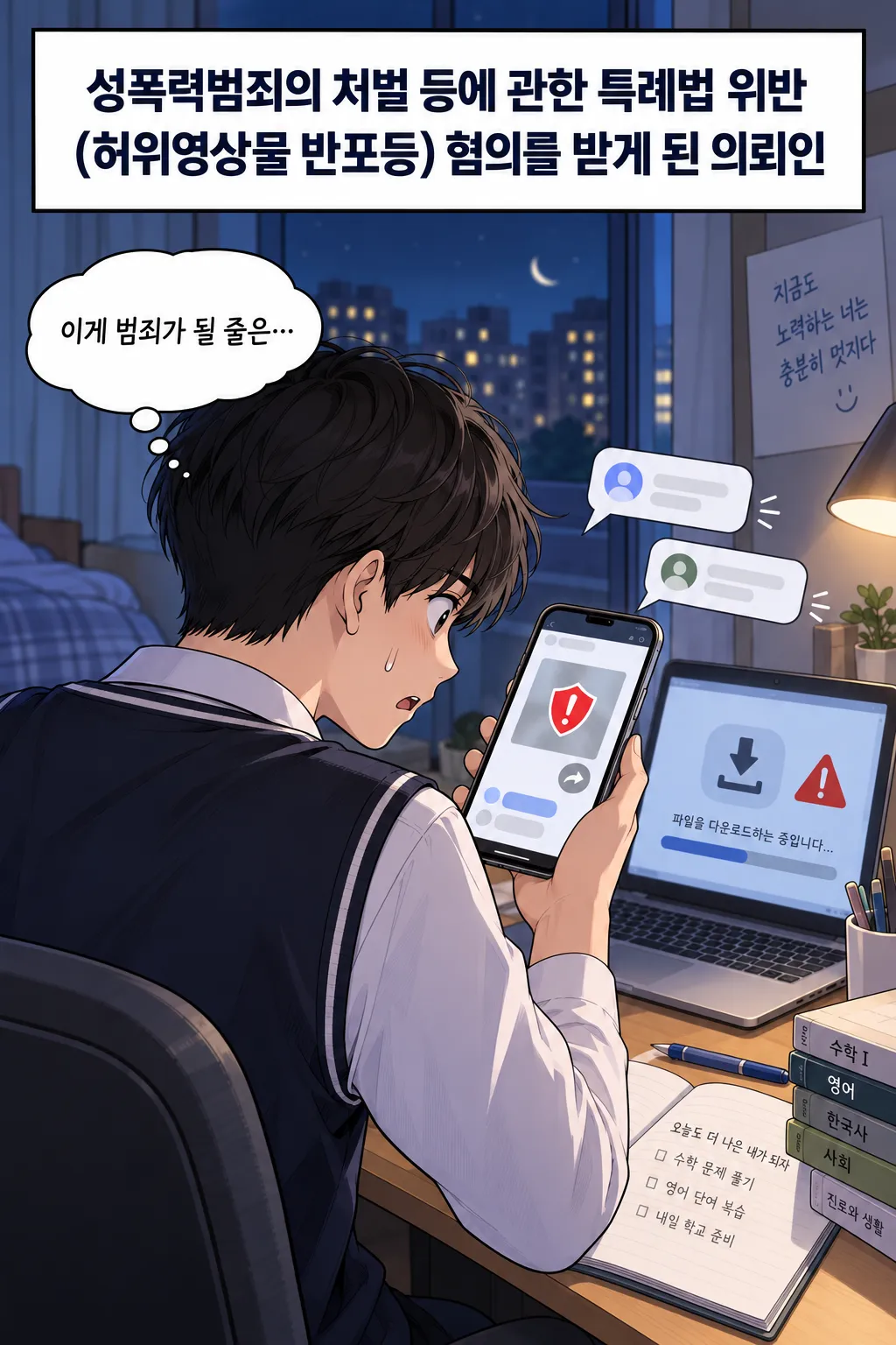 텔레그램딥페이크 유포 혐의로 상담을 요청한 의뢰인