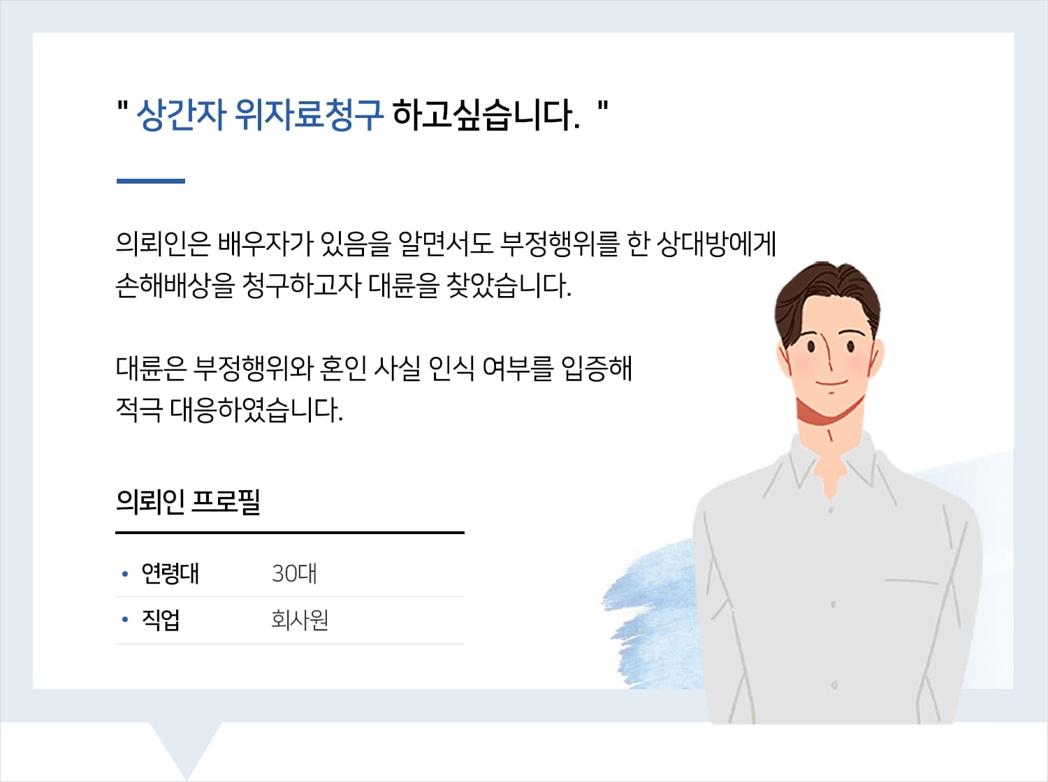 상간자위자료 청구, 손해배상 책임 인정
