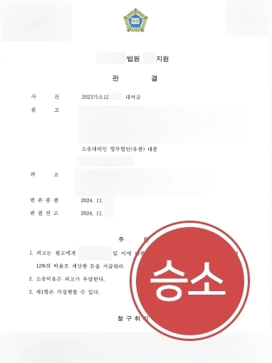 대여금반환청구소송-대여금소송 대여금반환청구소송