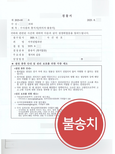 저작권법위반 저작권법위반