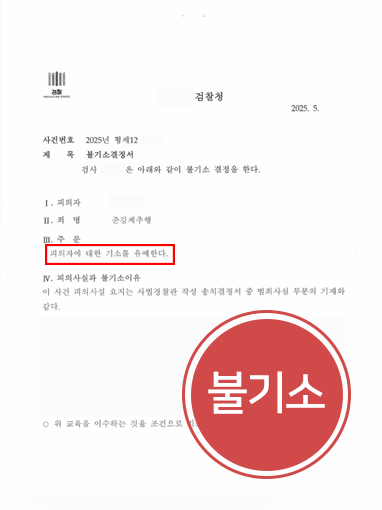 준강제추행-불기소 준강제추행