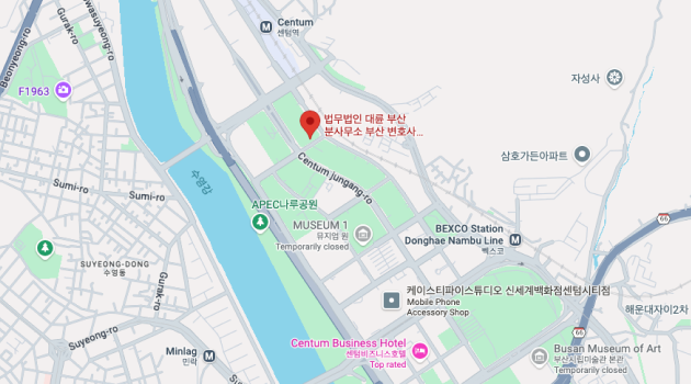 Busan office map
